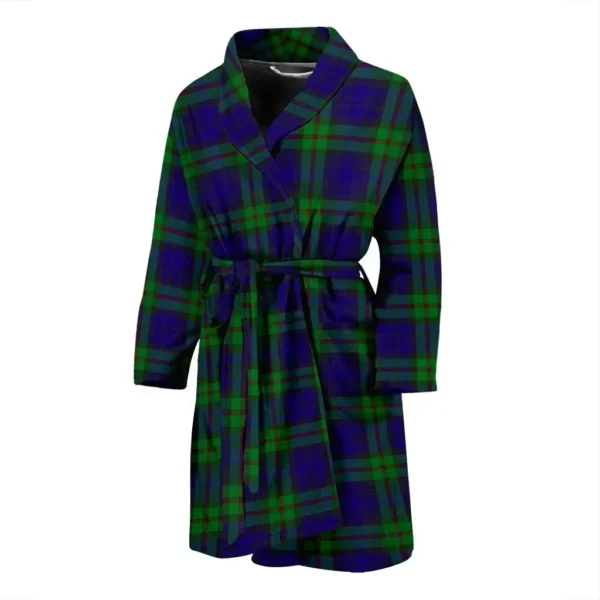 ScotClans MacKinlay Modern Bathrobe, Men Tartan Plaid Bathrobe