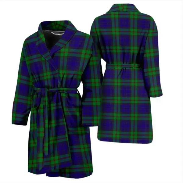 ScotClans MacKinlay Modern Bathrobe, Men Tartan Plaid Bathrobe - Image 3