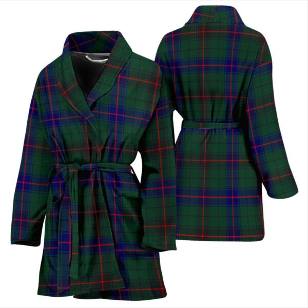 ScotClans Davidson Modern Bathrobe, Women Tartan Plaid Bathrobe - Image 3