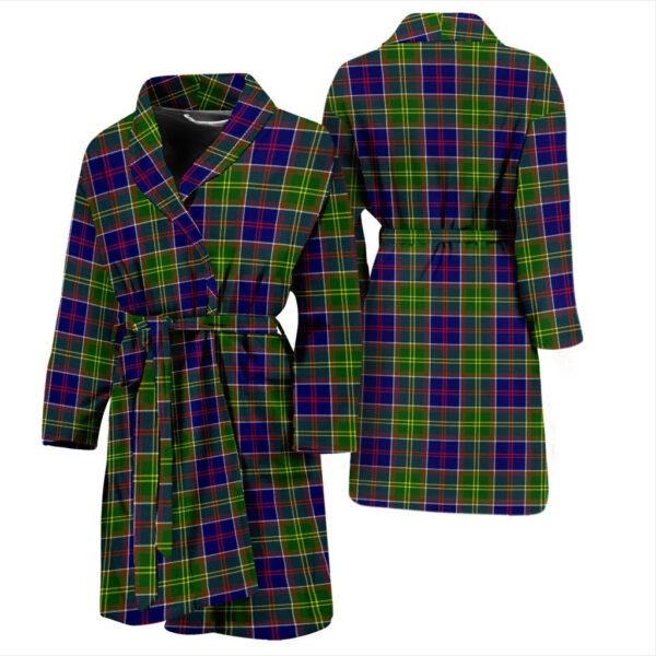 ScotClans Ayrshire District Bathrobe, Men Tartan Plaid Bathrobe - Image 3