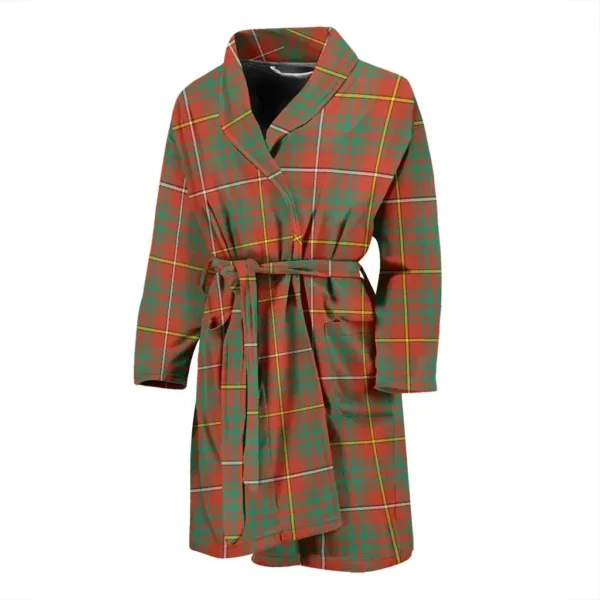 ScotClans Bruce Ancient Bathrobe, Men Tartan Plaid Bathrobe