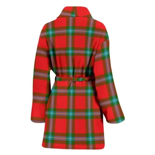 ScotClans MacLaine of Loch Buie Bathrobe, Women Tartan Plaid Bathrobe - Image 2