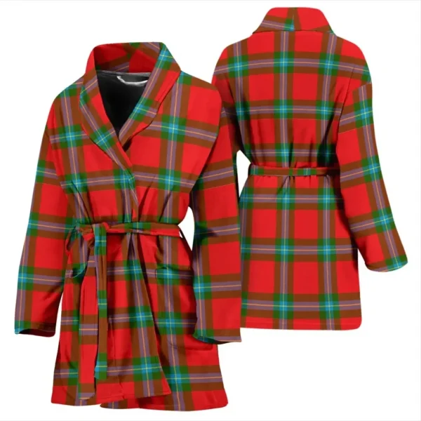 ScotClans MacLaine of Loch Buie Bathrobe, Women Tartan Plaid Bathrobe - Image 3