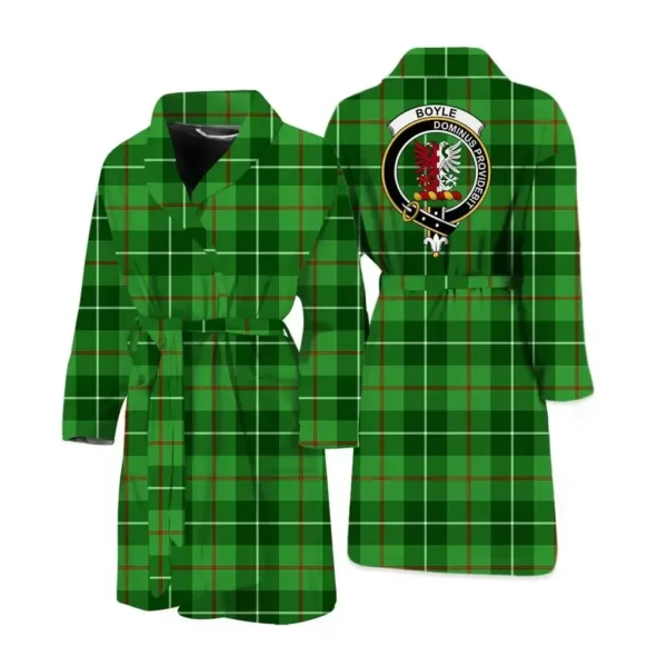 ScotClans Boyle Men Bathrobe - Boyle Bathrobe Badge