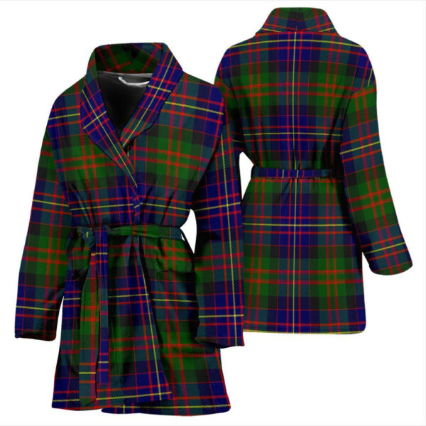 ScotClans Cameron of Erracht Modern Bathrobe, Women Tartan Plaid Bathrobe - Image 3