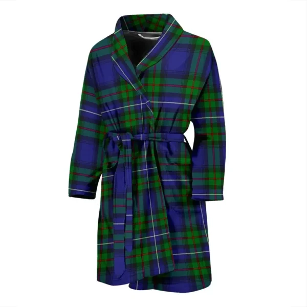 ScotClans Robertson Hunting Modern Bathrobe, Men Tartan Plaid Bathrobe