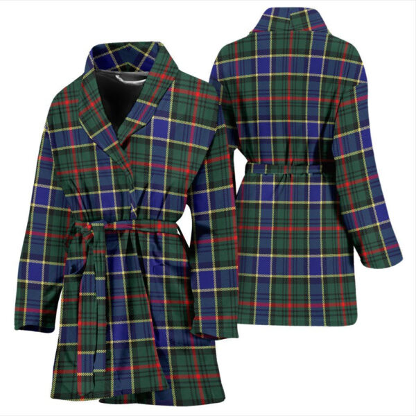 ScotClans Ogilvie Hunting Modern Bathrobe, Women Tartan Plaid Bathrobe - Image 3