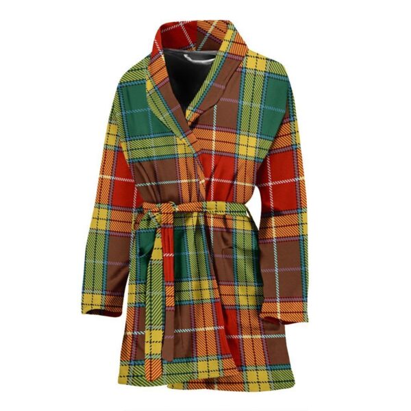 ScotClans Buchanan Old Sett Bathrobe, Women Tartan Plaid Bathrobe