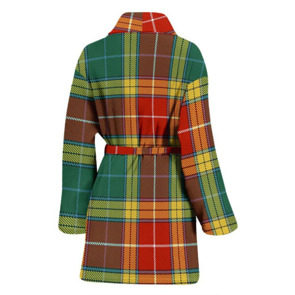 ScotClans Buchanan Old Sett Bathrobe, Women Tartan Plaid Bathrobe - Image 2