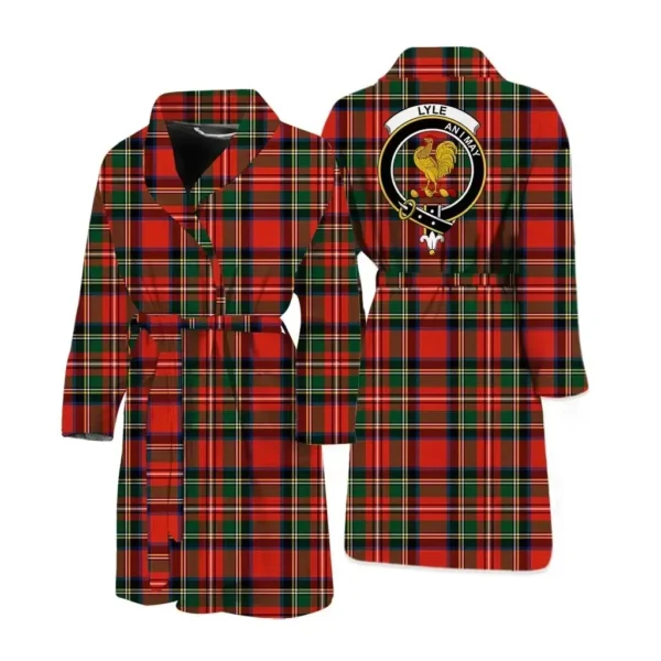 ScotClans Lyle Men Bathrobe - Lyle Bathrobe Badge