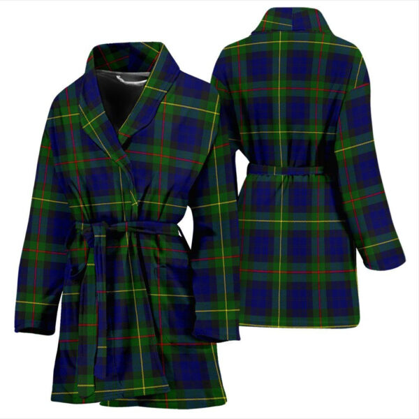 ScotClans MacEwen Modern Bathrobe, Women Tartan Plaid Bathrobe - Image 3