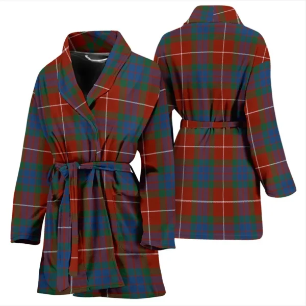 ScotClans Fraser Ancient Bathrobe, Women Tartan Plaid Bathrobe - Image 3