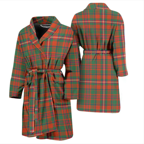 ScotClans MacKinnon Ancient Bathrobe, Men Tartan Plaid Bathrobe - Image 3