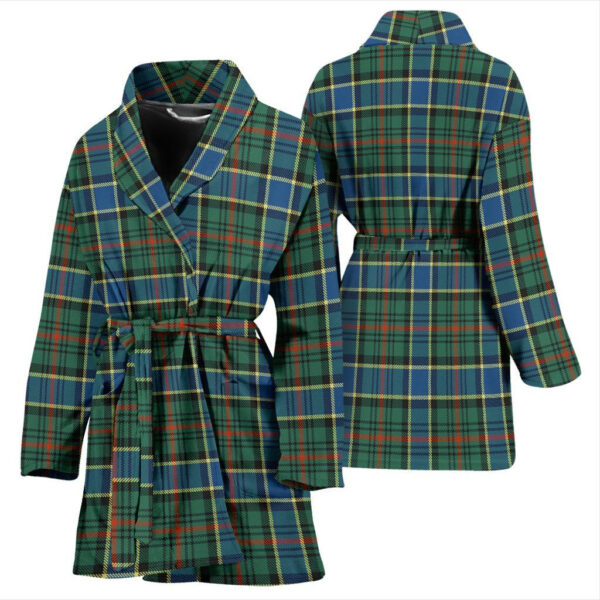 ScotClans Ogilvie Hunting Ancient Bathrobe, Women Tartan Plaid Bathrobe - Image 3