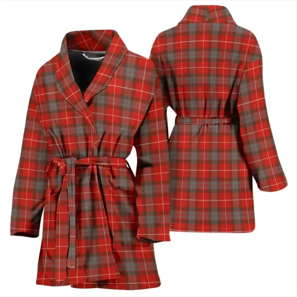 ScotClans Fraser Weathered Bathrobe, Women Tartan Plaid Bathrobe - Image 3