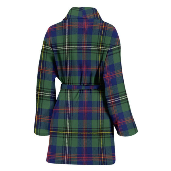 ScotClans Wood Modern Bathrobe, Women Tartan Plaid Bathrobe - Image 2