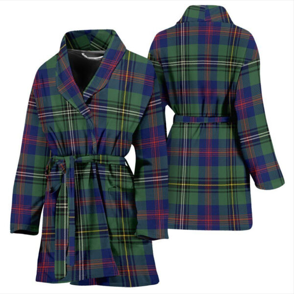 ScotClans Wood Modern Bathrobe, Women Tartan Plaid Bathrobe - Image 3