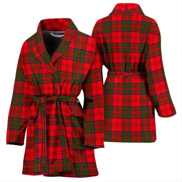 ScotClans Grant Modern Bathrobe, Women Tartan Plaid Bathrobe - Image 3