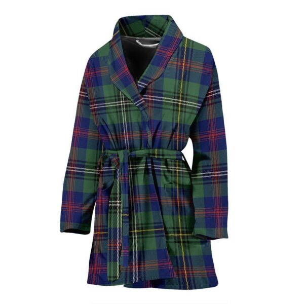 ScotClans Wood Modern Bathrobe, Women Tartan Plaid Bathrobe