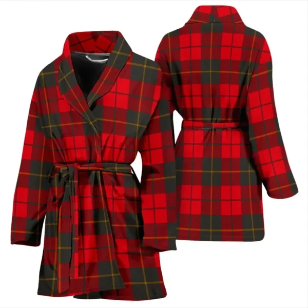 ScotClans Wallace Weathered Bathrobe, Women Tartan Plaid Bathrobe - Image 3