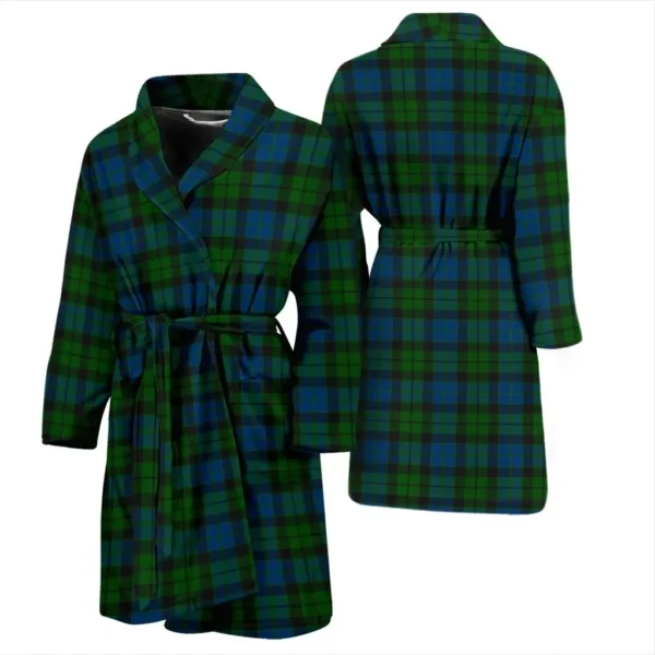 ScotClans MacKay Modern Bathrobe, Men Tartan Plaid Bathrobe - Image 3