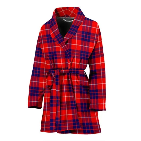 ScotClans Hamilton Modern Bathrobe, Women Tartan Plaid Bathrobe