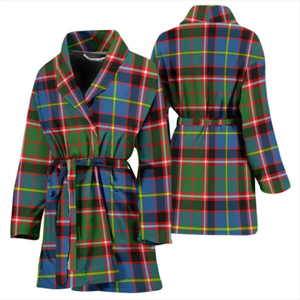 ScotClans Stirling & Bannockburn District Bathrobe, Women Tartan Plaid Bathrobe - Image 3