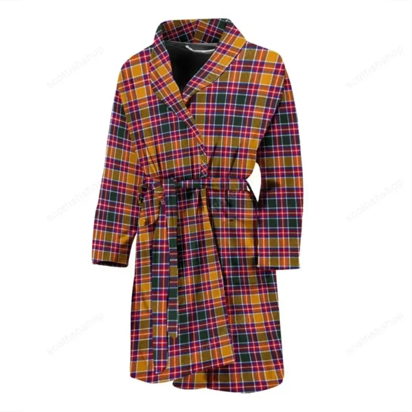 ScotClans Jacobite Bathrobe, Men Tartan Plaid Bathrobe