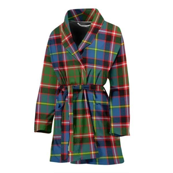 ScotClans Stirling & Bannockburn District Bathrobe, Women Tartan Plaid Bathrobe