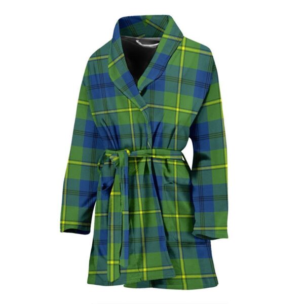 ScotClans Johnston Ancient Bathrobe, Women Tartan Plaid Bathrobe