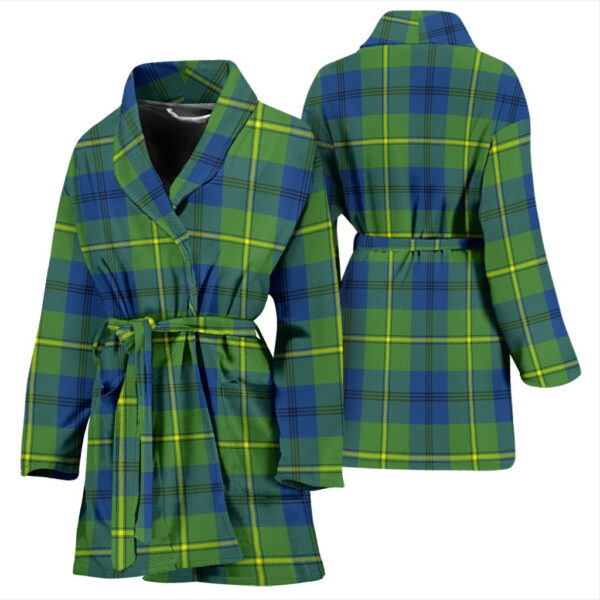 ScotClans Johnston Ancient Bathrobe, Women Tartan Plaid Bathrobe - Image 3