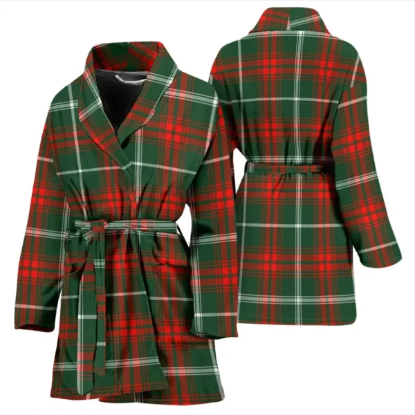 ScotClans Prince Of Wales Bathrobe, Women Tartan Plaid Bathrobe - Image 3