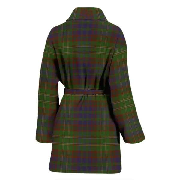 ScotClans Cunningham Hunting Modern Bathrobe, Women Tartan Plaid Bathrobe - Image 2