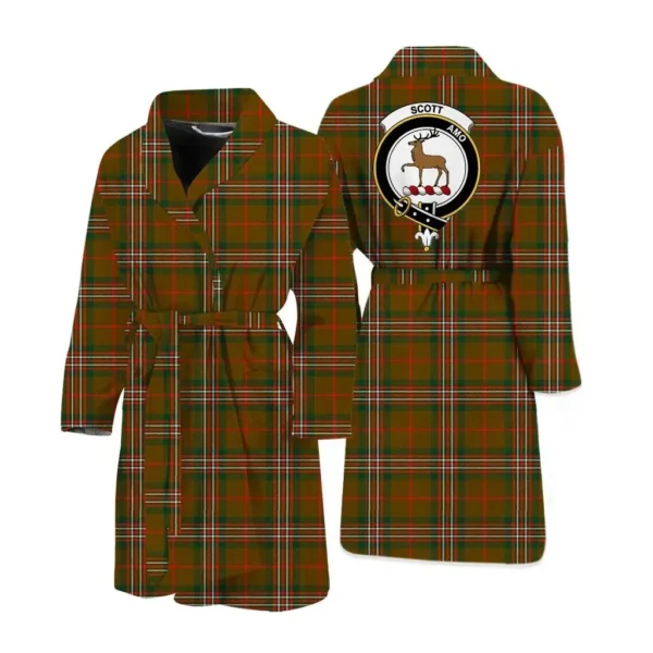 ScotClans SCOTT BROWN MODERN Men Bathrobe - SCOTT BROWN MODERN Bathrobe Badge