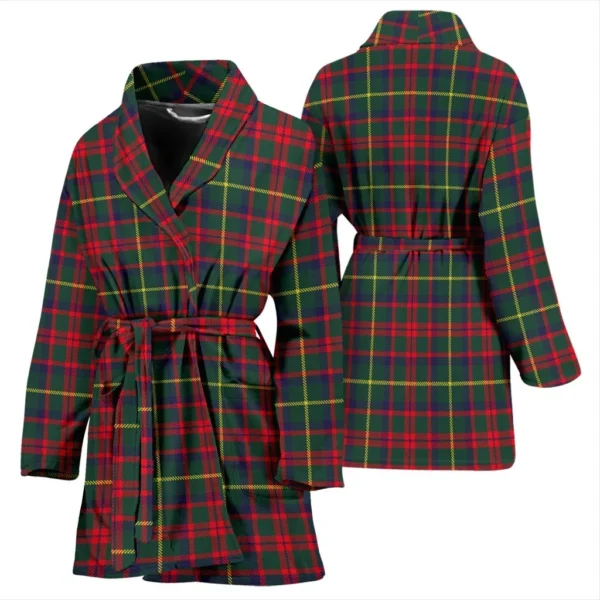 ScotClans MacKintosh Hunting Modern Bathrobe, Women Tartan Plaid Bathrobe - Image 3