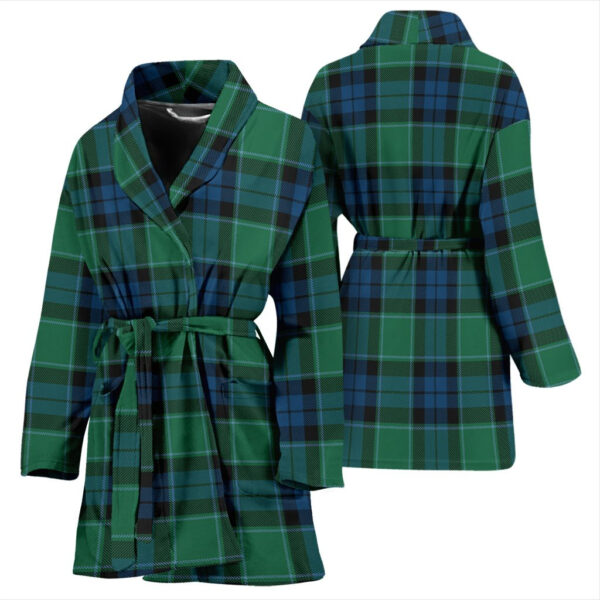 ScotClans Graham of Menteith Ancient Bathrobe, Women Tartan Plaid Bathrobe - Image 3