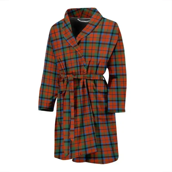 ScotClans MacNaughton Ancient Bathrobe, Men Tartan Plaid Bathrobe