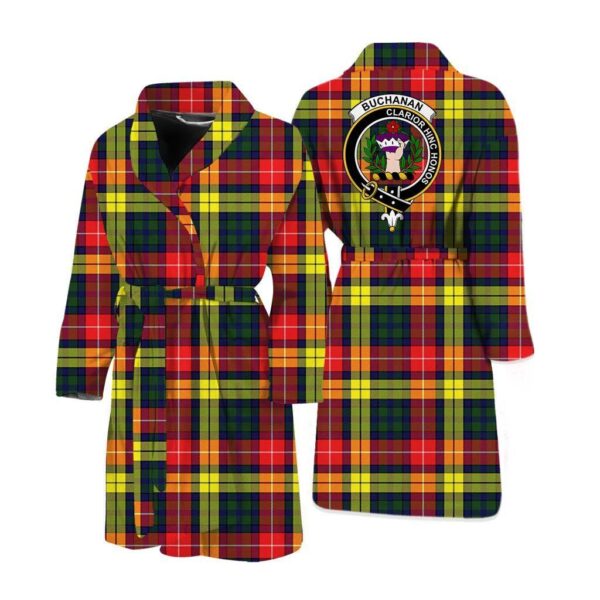 ScotClans Buchanan Men Bathrobe - Buchanan Bathrobe Badge