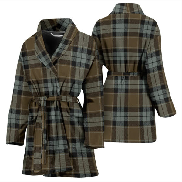 ScotClans Graham Of Menteith Weathered Bathrobe, Women Tartan Plaid Bathrobe - Image 3