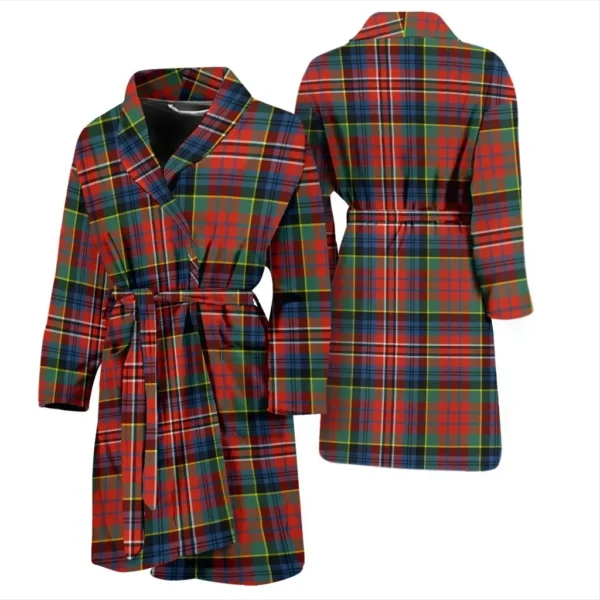 ScotClans MacPherson Ancient Bathrobe, Men Tartan Plaid Bathrobe - Image 3