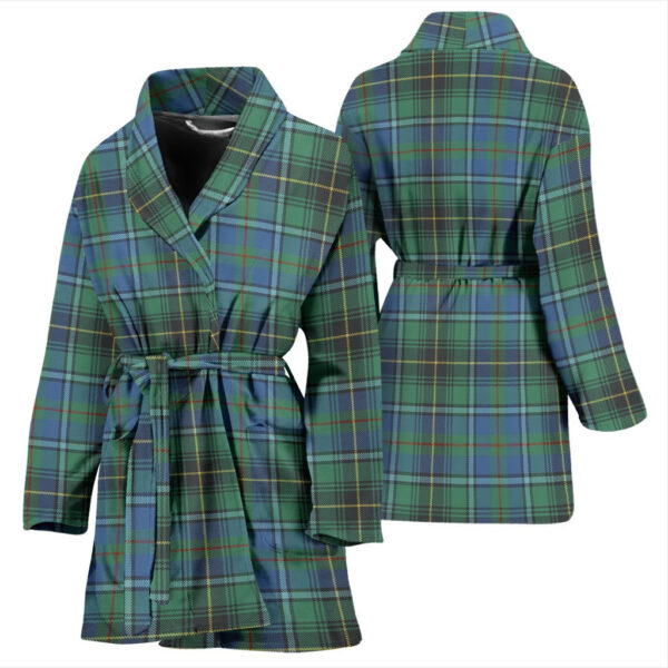 ScotClans MacInnes Ancient Bathrobe, Women Tartan Plaid Bathrobe - Image 3