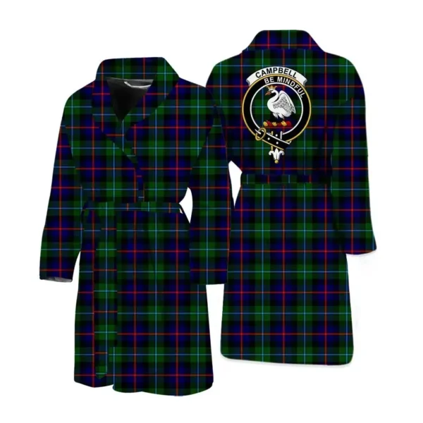 ScotClans Campbell of Cawdor Men Bathrobe - Campbell of Cawdor Bathrobe Badge