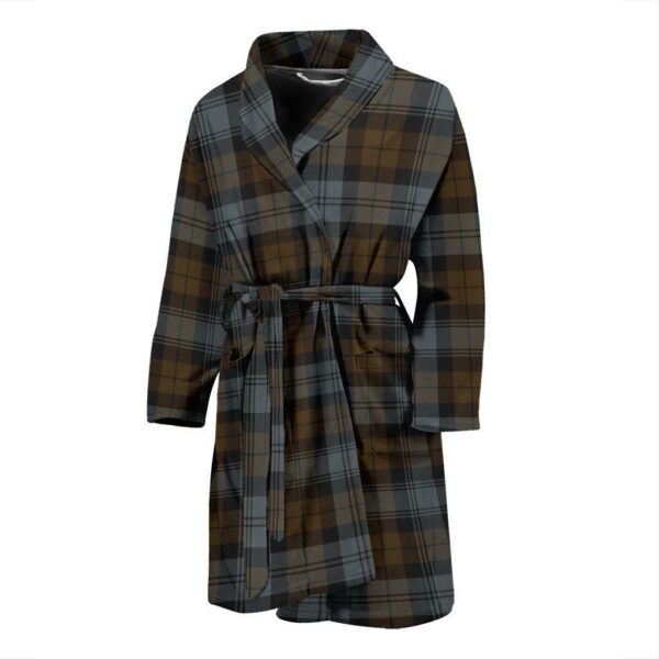 ScotClans BlackWatch Weathered Bathrobe, Men Tartan Plaid Bathrobe