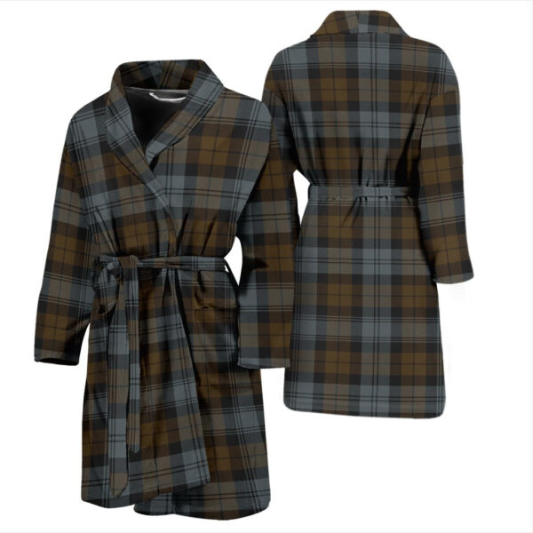 ScotClans BlackWatch Weathered Bathrobe, Men Tartan Plaid Bathrobe - Image 3