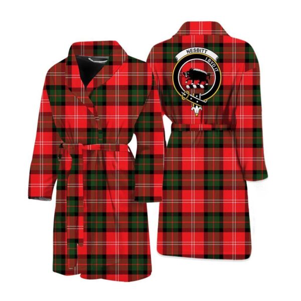 ScotClans Nesbitt Men Bathrobe - Nesbitt Bathrobe Badge