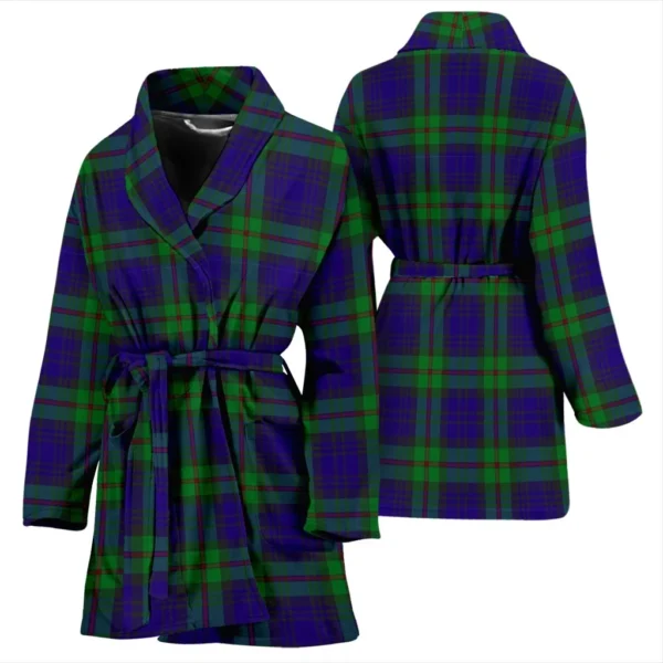 ScotClans MacKinlay Modern Bathrobe, Women Tartan Plaid Bathrobe - Image 3