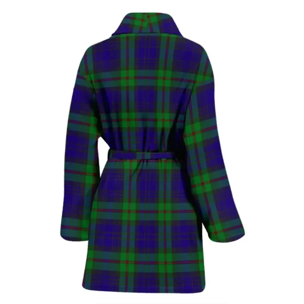 ScotClans MacKinlay Modern Bathrobe, Women Tartan Plaid Bathrobe - Image 2