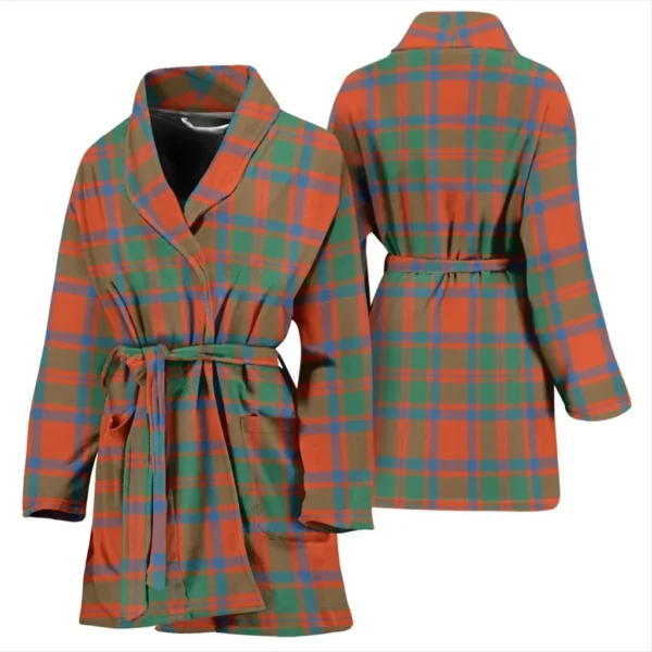 ScotClans MacKintosh Ancient Bathrobe, Women Tartan Plaid Bathrobe - Image 3