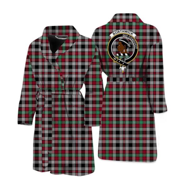 ScotClans Borthwick Men Bathrobe - Borthwick Bathrobe Badge