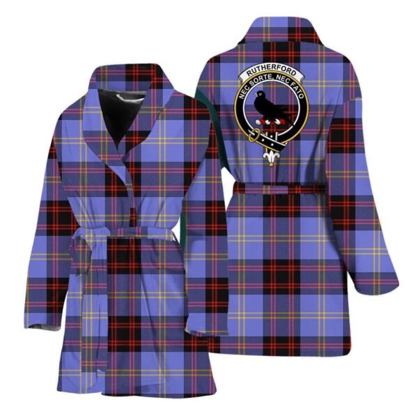 ScotClans Rutherford Women Bathrobe - Rutherford Bathrobe Badge